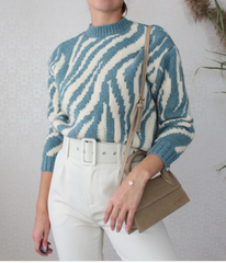 ADEL ZEBRA SWEATER