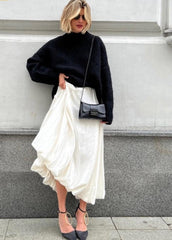ANNA SATIN SKIRT