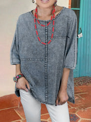 BELLA DENIM BLOUSE