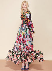 LINDA MAXI FLORAL DRESS